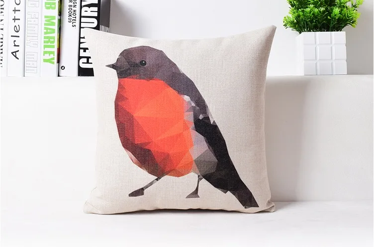 Красный, черный, CUCKOO, коллекция птиц, искусство, классика, декоративная наволочка, евро-подушки, для путешествий, милый домашний декор, винтажный подарок