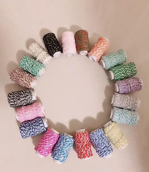 

1000PCS Baker Twine 20 Yards Natural Sisal Rope Wedding Decoration Rustic Wrap Gift Packing String Party Decoration Christmas