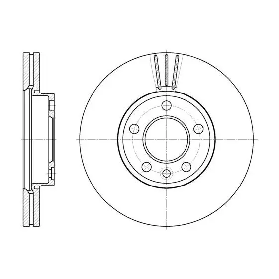 Диск тормозной передний VW Multivan/T4 2.0-2.5TDi 03 REMSA 6708
