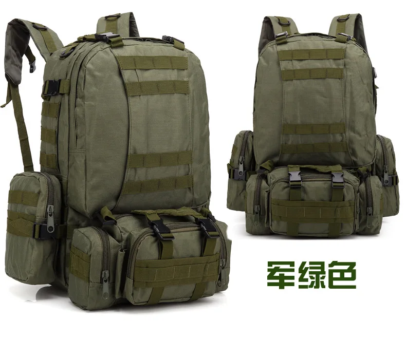 Army Green EBOYU Открытый Встроенный военный тактический рюкзак армейские рюкзаки 3 дня штурмовой пакет Система переноски военного снаряжения Рюкзак Сумка для кемпинга сумка - Цвет: Army Green
