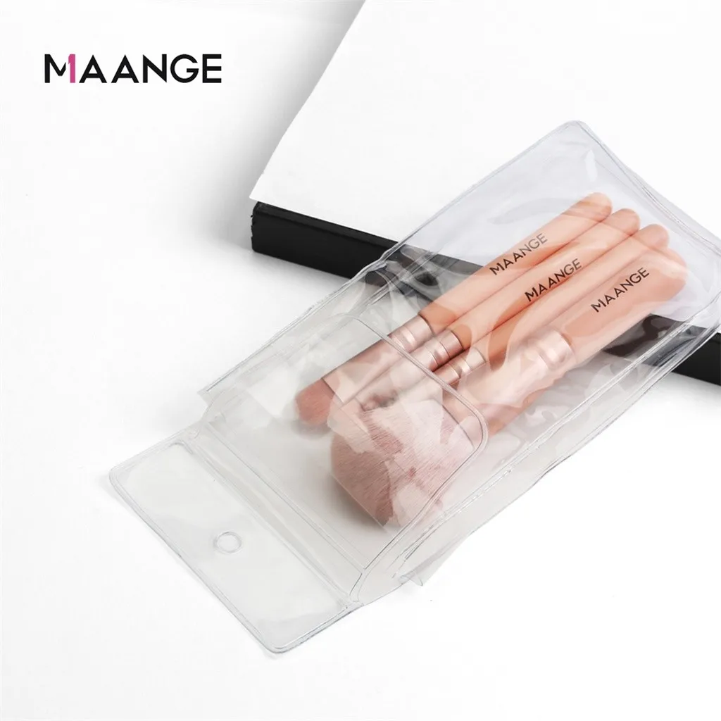 Brochas Maquillaje Профессиональный мини набор косметики набор кистей с 4 шт золотые синтетические волосы Румяна кисть для теней для век Jul