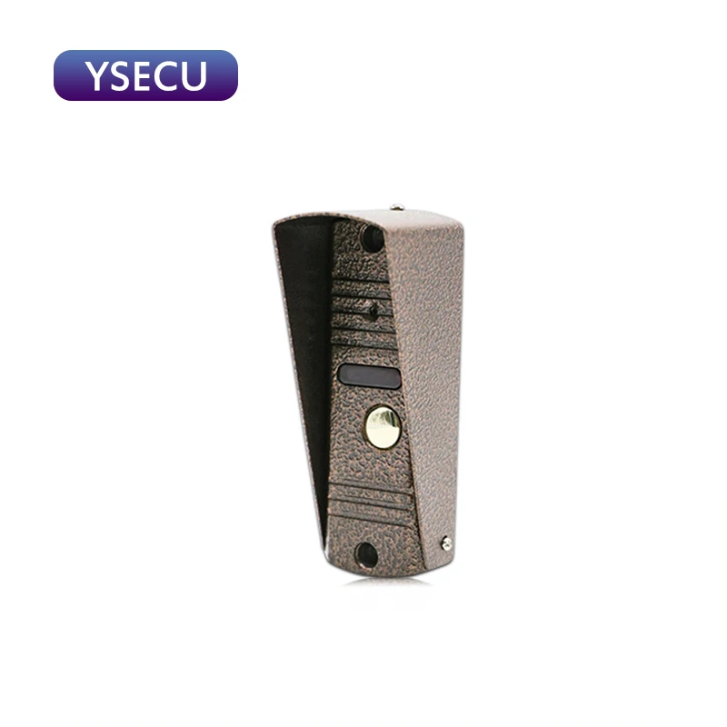YSECU 7 дюймов 1200TVL видеодомофон, русская и английская панели, Поддержка встроенного источника питания, запись видеодомофона 16 Гб