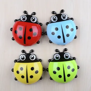

Cute Animal Sucker Ladybird Designed Bathroom Wall Decor Toothbrush Holder