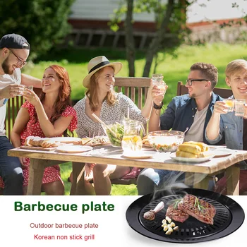 

Multi-functional BBQ Grill Mat Barbecue Outdoor Baking Non-stick Plate Party Classic Household Kitchen Accessaries Supplies Part