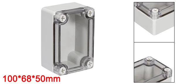 100x68x50mm Clear Uxcell 1 шт. электронный DIY Распределительная коробка корпус ABS пластик 100x68x50 мм 115x90x55 мм 200x120x75 мм 200x150x100 мм - Цвет: 100x68x50mm Clear