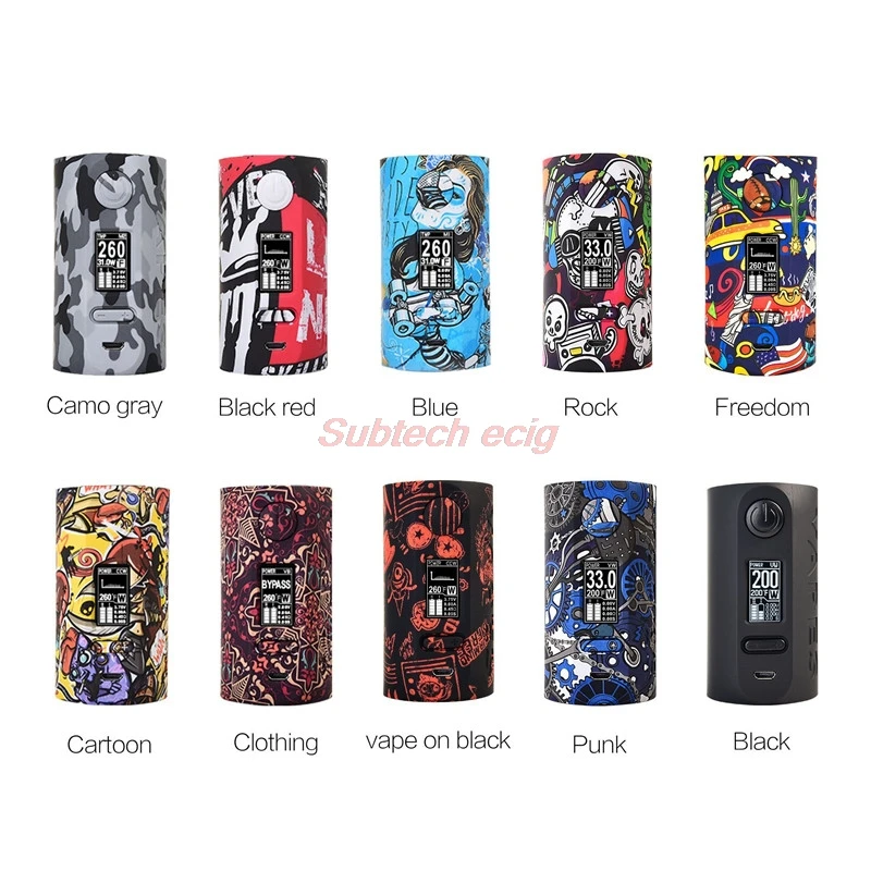 Vapor Storm Bypass 230 200W VW TC Vape Mod TCR Firmware Upgradeable Fashion Mod Support Dual 18650 Battery Electronic Cigarette
