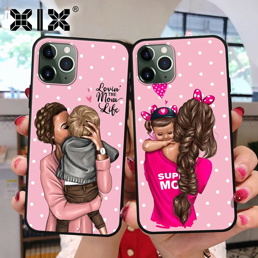 Чехол-накладка для iPhone 11 Pro Max X XS 6 6S 7 8 Plus силиконовый черный | Мобильные телефоны и