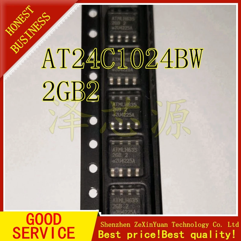 10 шт./лот AT24C1024BW-SH25-B AT24C1024 AT2GB2 AT24C1024BW-SH25-T WSOP8 двухпроводной Последовательный EEPROM 1 м (131072x8