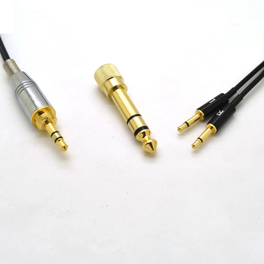 Upgraded Headphone Cable for Sennheiser HD477 HD497 HD212 pro EH250 EH350 for msur 650 Replacement Wire 6 35 3 5mm to 2 5mm
