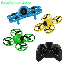 Cool Luzes Coloridas Altitude Hold Mini RC Drone com câmera de 2mp hd Modo Headless 3D Flip LEVOU Luz RC Quadcopter brinquedos Caçoa o Presente