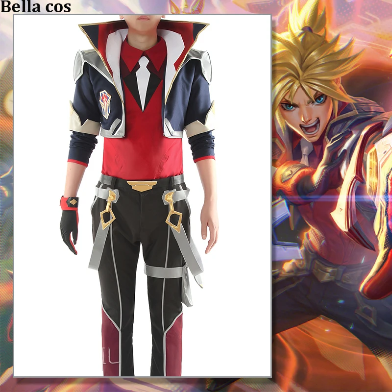 Игра LOL Ezreal Косплей Костюм боевой колледж Униформа костюмы для Хэллоуина аниме