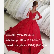 Красное Пышное Платье с длинными рукавами с аппликацией из бисера, прозрачное Пышное ТРАПЕЦИЕВИДНОЕ ПЛАТЬЕ, 16 платьев, пышное платье Vestidos