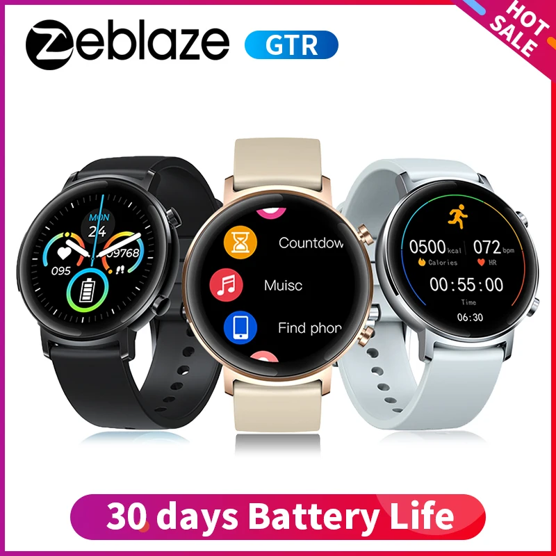 2021 Zeblaze GTR salud y Fitness smartwatch de Metal 3 ATM 30 días la vida de la batería inteligente reloj de 2020 para las mujeres