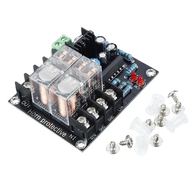  Speaker Protection Board, AC 12-24V UPC1237 Double Relay  Voltage Regulator Circuit Module Speaker Audio Protection Board Module DIY  Kit for Protecting Audio Amplifier : Electronics