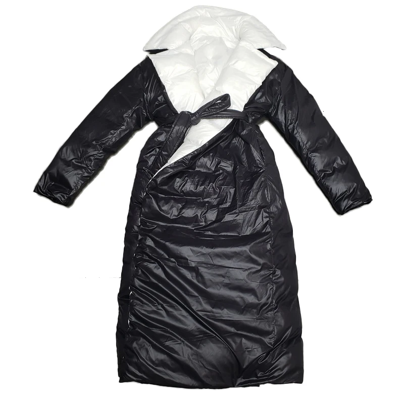 TVVOVVIN, Женская парка, бандажная одежда на обе стороны, зимние пальто, женские, черные, белые, длинные, Женская парка, зимняя верхняя одежда, куртка, пальто, DG131