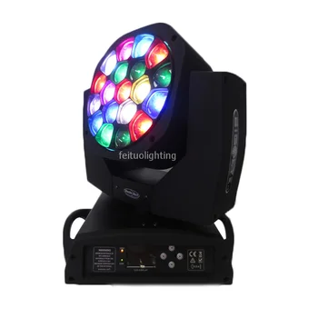 

4pcs/lot 19x15w rgbw 4 in 1 Clay Paky big eye Zoom Beam Wash Bee Hawk Eye LED Moving head lighting