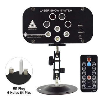 

Party Disco Easy Install Bar Gift With Handle Remote Control DJ Light Show Projector Iron Lighting System Music Sound Activated