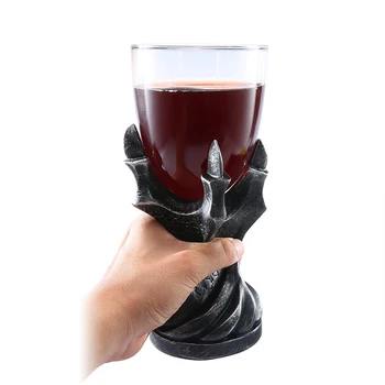 

1 Piece Wine Glasses Transparent Dragon Claw Glass Resin Goblet Bar Cafe Creative Beer Cup Halloween Cocktail Alcoholic Tumbler
