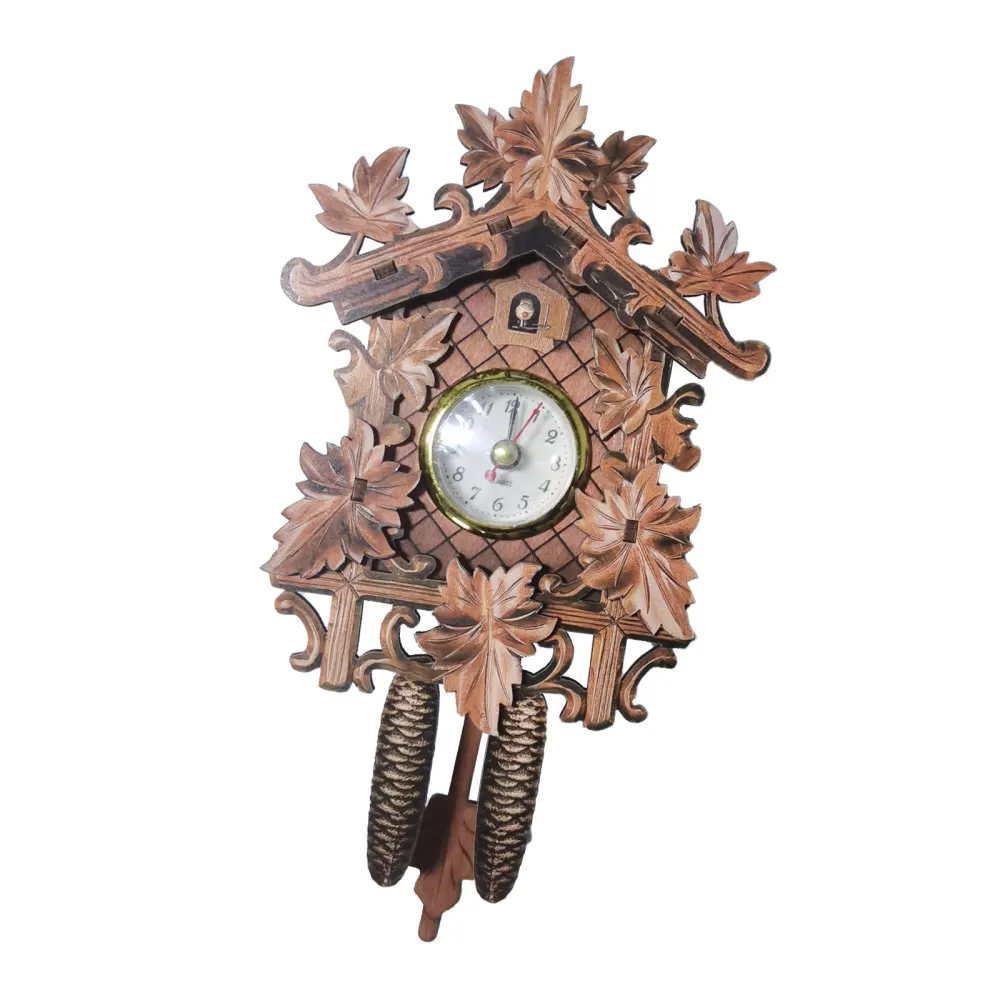 Wooden Cuckoo Clock Vintage Wall Hanging Clock Home Ornament Wall Decor For Living Room Office wall clock for bedroom