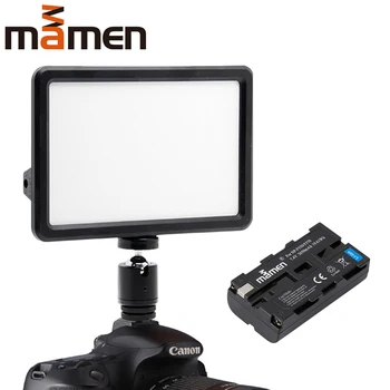 

MAMEN LED Video Light Photo Studio Photography Lighting Panel Lamp For Youtube Live Streaming LED Fill Light Lamp on Camera DSLR
