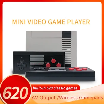

Coolbaby New Mini Retro Game Console Built in 620 Game 2.4G Wireless Gamepads For NES Children Game Console Family Game Console