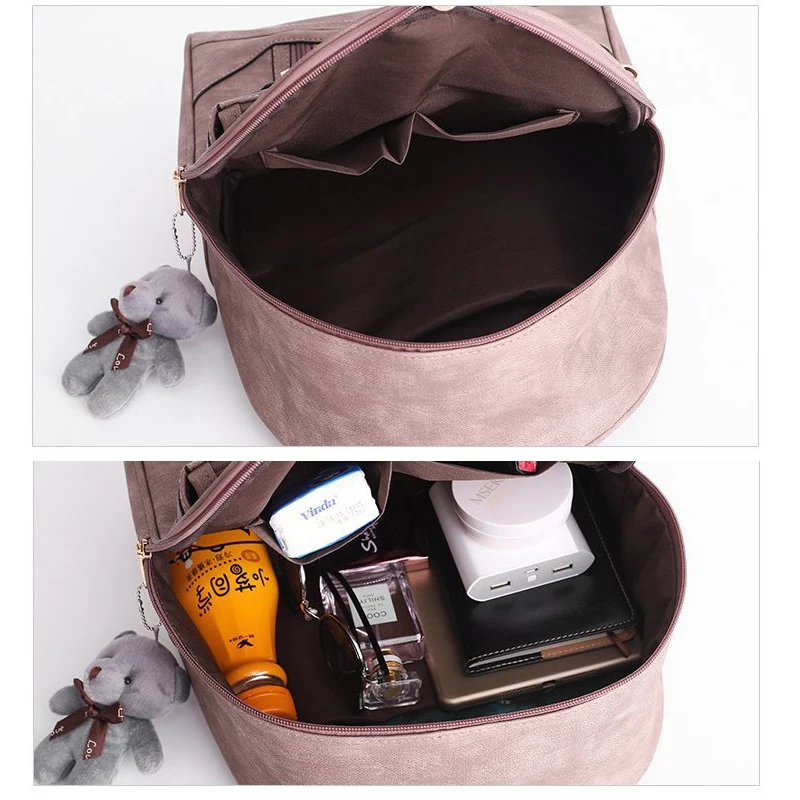 ZMQN рюкзак для женщин Mochila Feminina Bear рюкзак большой емкости школьные кожаные сумки Женская задняя упаковка Sac dos femme C132