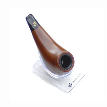 

Small Durable Shiny Tobacco Pipe Gigabit Pipes Wooden Smoking Pipe Metal Filter Accessories Portable Home Or Outdoor Affordable