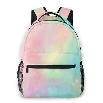 

2020 Backpack Women Shoulder Bag Watercolor Pastel Fashion School Bag For Teenage Girl Backpacks Travel Bag