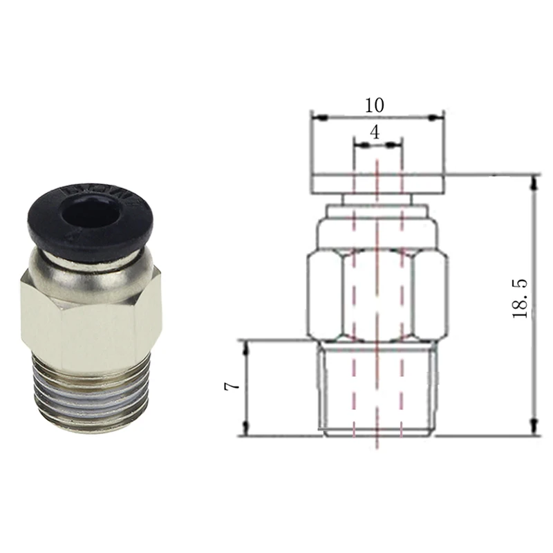 E3D V6 Hotend комплект высокотемпературная версия 300 градусов Цельсия J-Head 3d принтер части 0,4/1,75 мм дистанционный экструдер 12 В