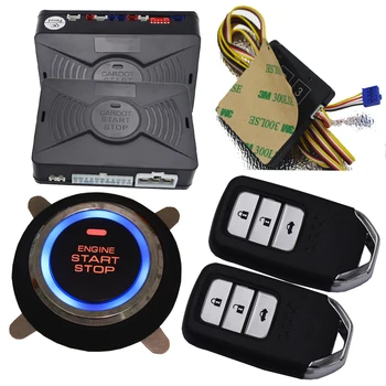 

cardot Universal Car Alarm Start Security System PKE Induction Anti-theft Keyless Entry Push Button Remote Kit 12V