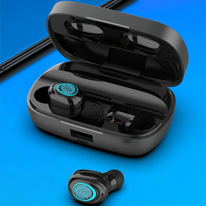 Wireless Headphone 8D Stereo Sports Waterproof Earbuds Headsets With Microphone TWS Bluetooth 5 0 Earphones 3500mAh Charging Box