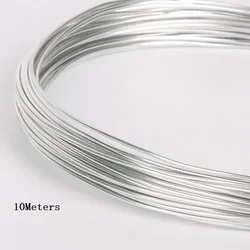 Silver Anodized Aluminum Wire for DIY Jewelry and Crafts - Versatile and Soft (1mm to 2.5mm) (Dia 1mm  10Meters)