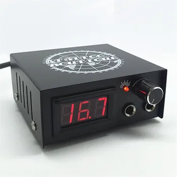 

1Pcs Professional Mini Tattoo Power Supply Black Iron Shell Digital Dual For Tattoo Machine Permanent Makeup Tattoo Accessories
