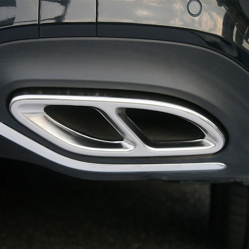 

For Mercedes Benz A B C E GLC GLE GLS Class C207 W205 Coupe W177 W176 W246 W212 W213 A180 A200 Car Exhaust Pipe Tail Cover Trim