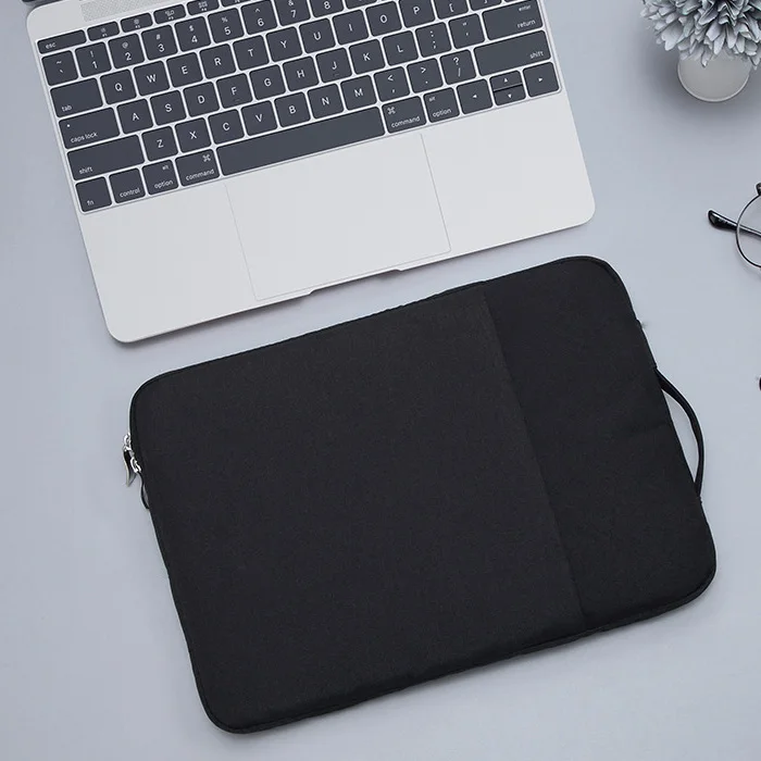 Navy Blue Camo Laptop Sleeve Bag - 13-15.6 Inch, Crossbody Messenger Style With Handle
