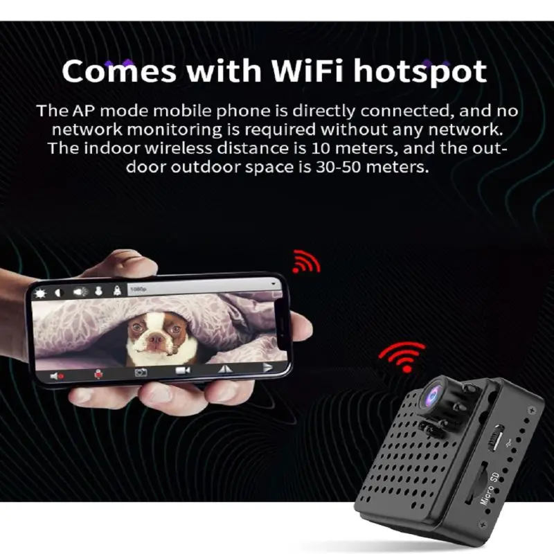 W18 Wifi 1080P Smart Security Small Wireless Camera E65A
