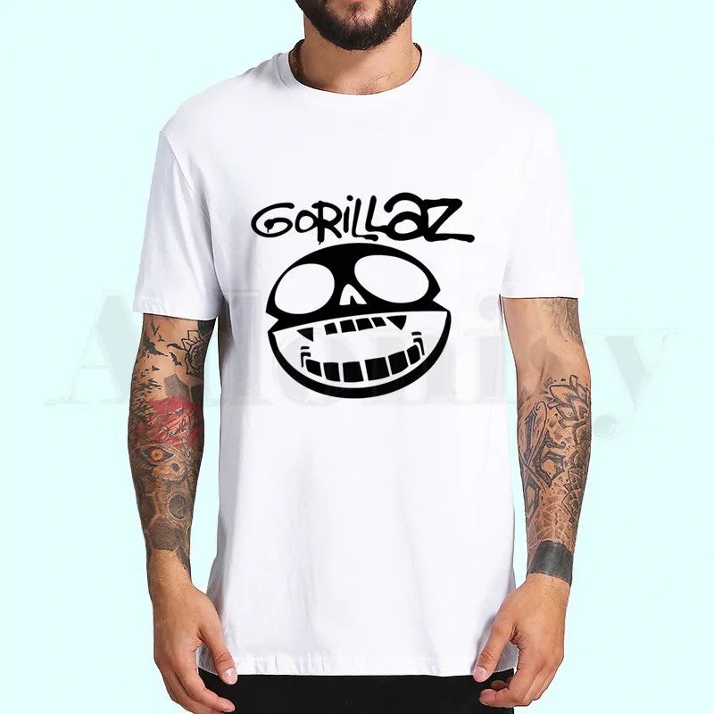 B Gorillaz рок-группа чакахан лапша Мурдок руссель футболки модные мужские и женские Топы футболка с коротким рукавом унисекс футболка - Цвет: B