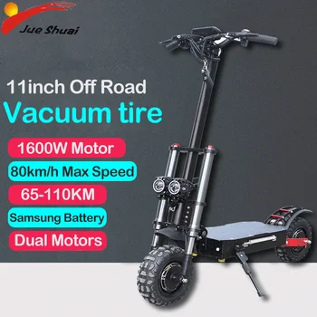 

Electric Scooter 3200W Double Engine High Speed 80KM/H Lithium Battery 11inch Off Road/Road Tire Trotinette Electrique Adulte
