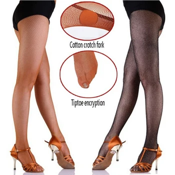 

Mesh Pantyhose Latin Dance Elastic Sexy Stockings Women Sexy Fishnet Tights Female Nylon Stockings Hosiery Large Size
