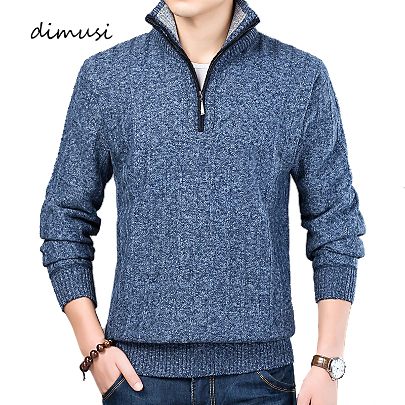 DIMUSI Winter Men's Sweater Casual Mens Solid Warm Turtleneck Sweaters Man Slim Stand Collar Knitted Pullovers Coats Clothing DIMUSI Winter Men's Sweater Casual Mens Solid Warm Turtleneck Sweaters Man Slim Stand Collar Knitted Pullovers Coats Clothing
