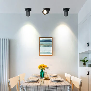 

Nordic Elegant 24W 20W 14W Embedded Ceiling Light Double Head LED Spot Lights Living Dining Room Adjustable COB Ceiling Lamp