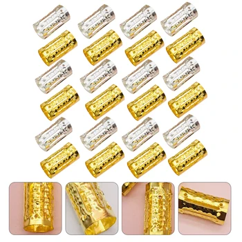 

200pcs Dreadlocks Rings Hair Rings Hollow Out Dreadlocks Delicate Hair Cuffs
