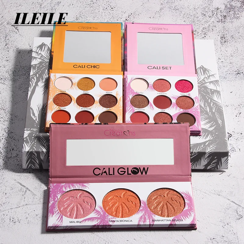 

Coconut Island eye shadow three sets of pearlescent matte earth grapefruit gift boxes beauty glazed eyeshadow palette makeup