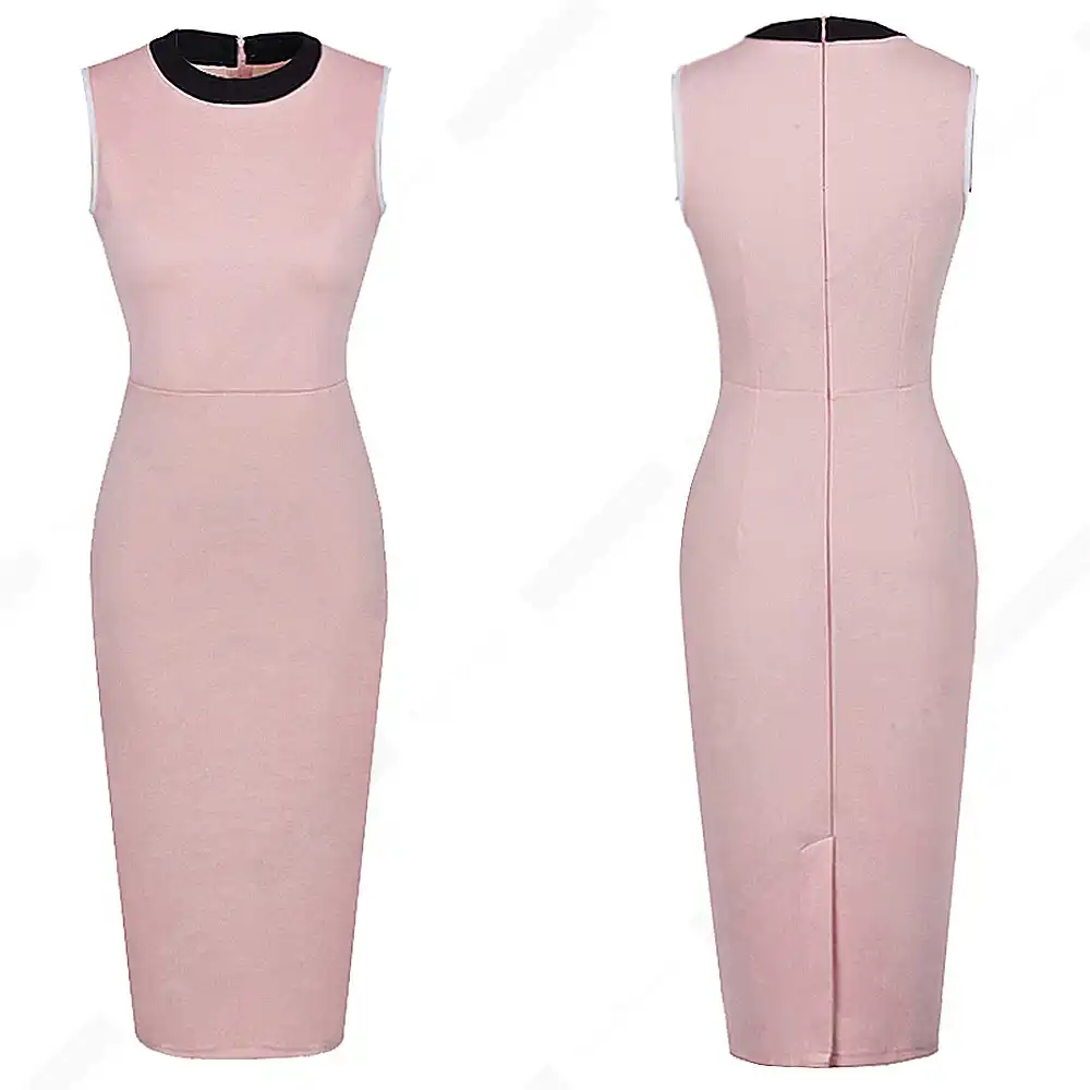 light pink work dress