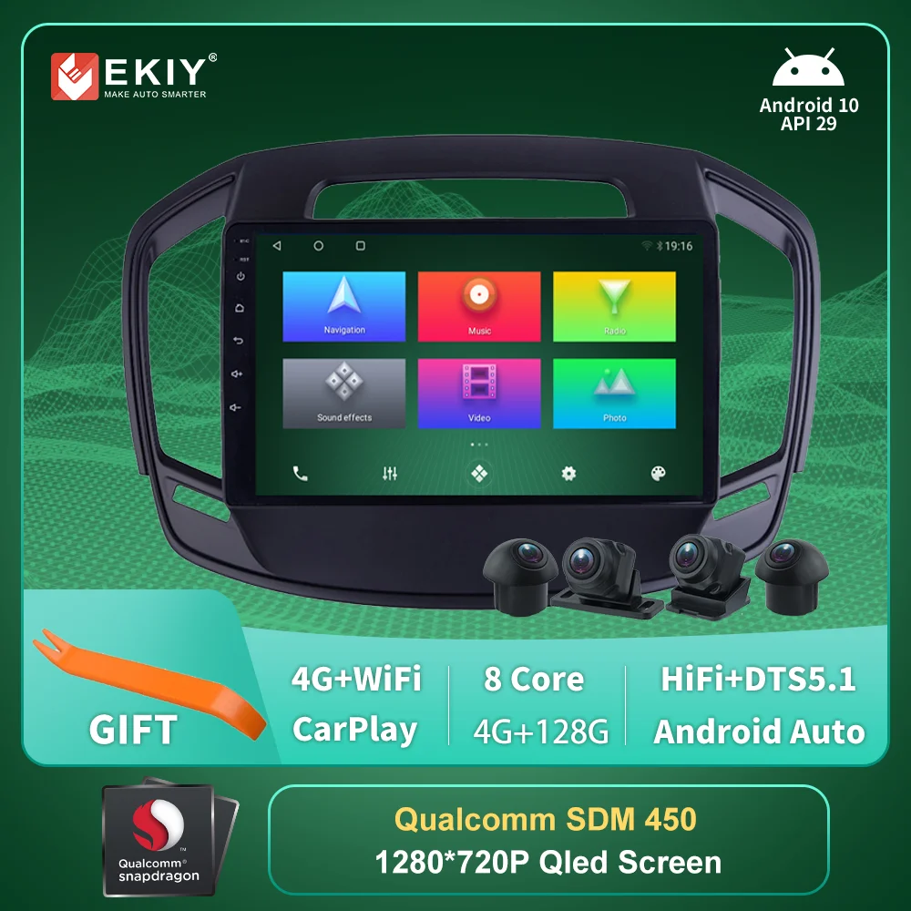 DTS 5 1 HIFI QLED сенсорный экран автомобильное радио 2 Din Авторадио Навигация GPS для Opel