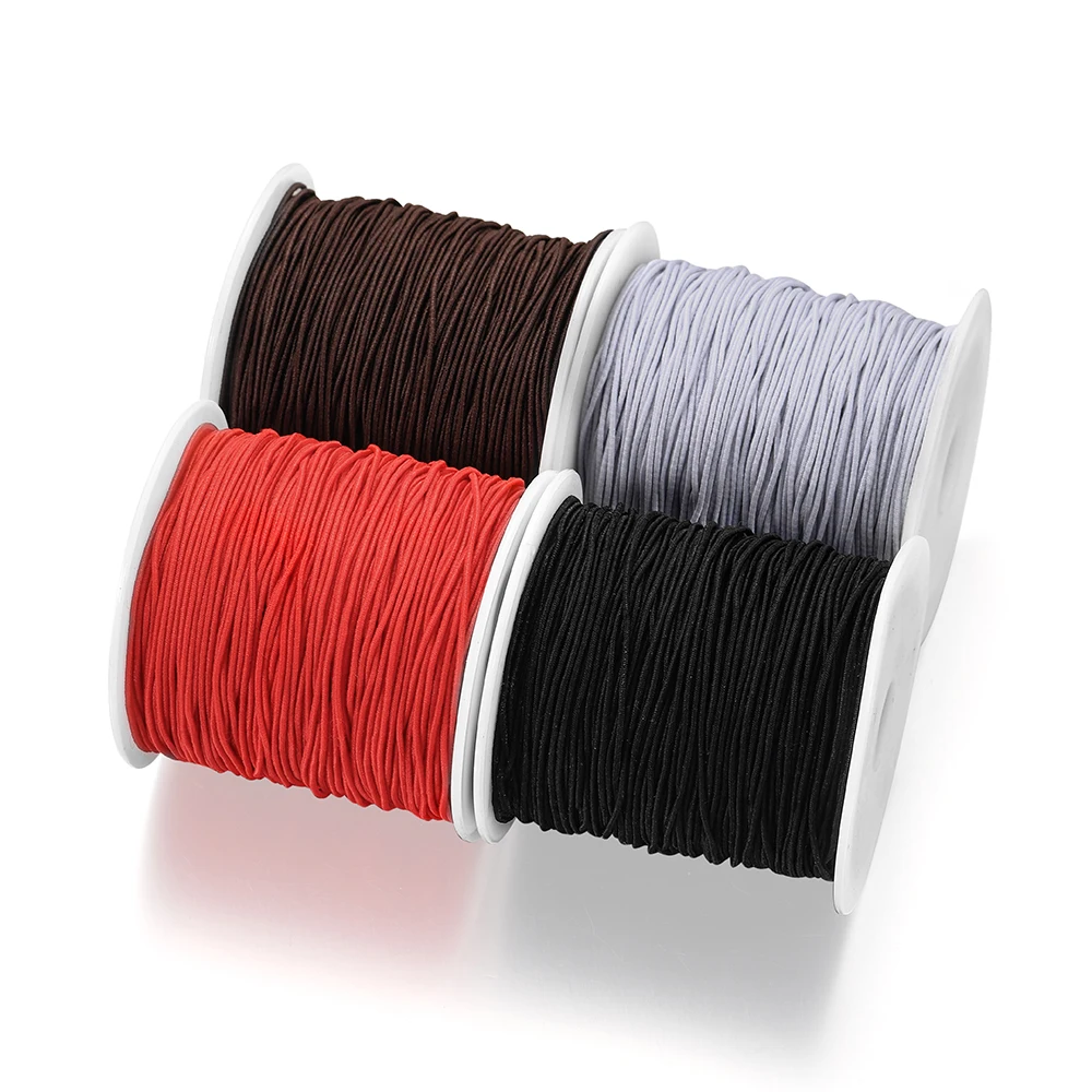 

100m 0.8 1.0 mm Elastic Cord Beading Stretch Thread Cord String Rope Beads For DIY Jewelry Making Findings Beading Stretch