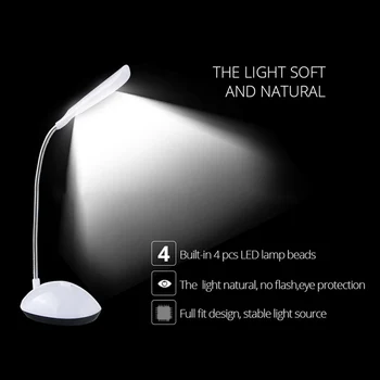 

Portable 360 Degree Rotating Table Lamp Eye Protection Reading Book Lights Home LED Night Light for Student Study Decoration