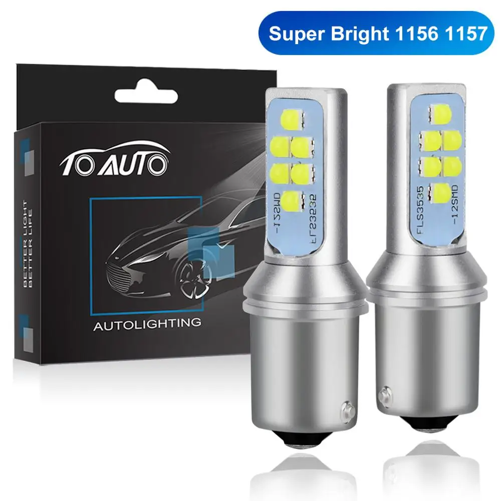 

1156 1157 LED BA15S P21W BAU15S PY21W BAY15D P21/5W LED R5W Turn Signal Brake Car Lights Bulb Auto Reverse DRL Lamp White 12V