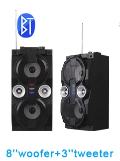 Outdoor or Home Karaoke Bass Treble Bluetooth Microphone Speaker 10'' Portable Battery Loudspeaker with FM Radio LED Light USB Outdoor or Home Karaoke Bass Treble Bluetooth Microphone Speaker 10'' Portable Battery Loudspeaker with FM Radio LED Light USB