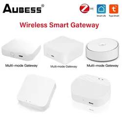 Aubess Tuya ZigBee 3.0 Smart Hub Wireless Gateway Bridge for App Voice Remote Control Works with Alexa Google Home Assistant